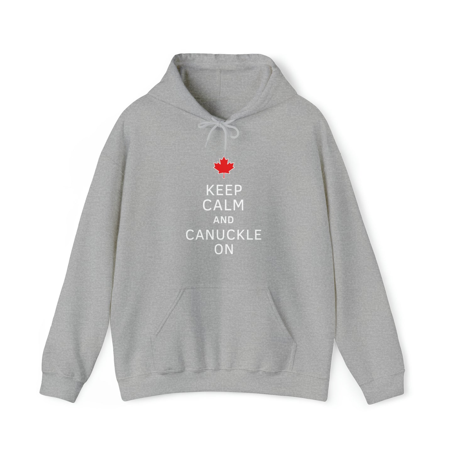 Sweat à capuche unisexe - Keep Calm &amp; Canuckle