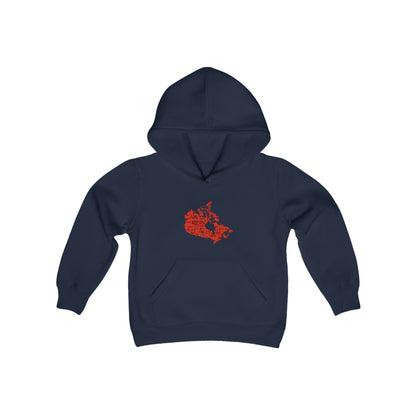 Kids Hoodie - Canadian Things Map