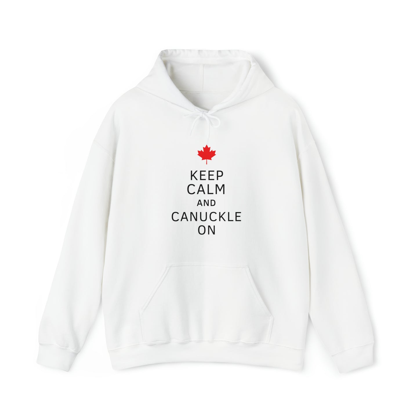 Sweat à capuche unisexe - Keep Calm &amp; Canuckle