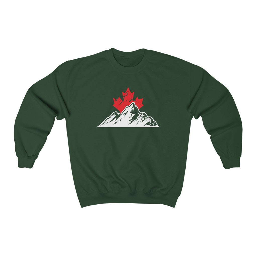 Crewneck - Leaf Behind the Mountains - Oh Canada Shop