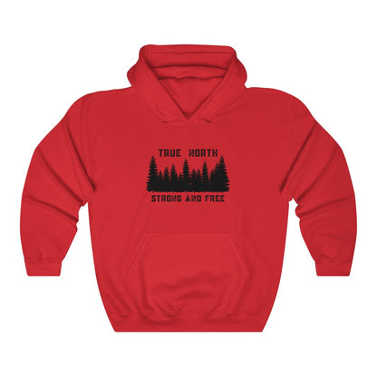 Unisex Hoodie - True North Strong & Free - Oh Canada Shop