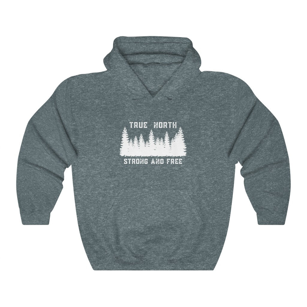 Unisex Hoodie - True North Strong & Free - Oh Canada Shop