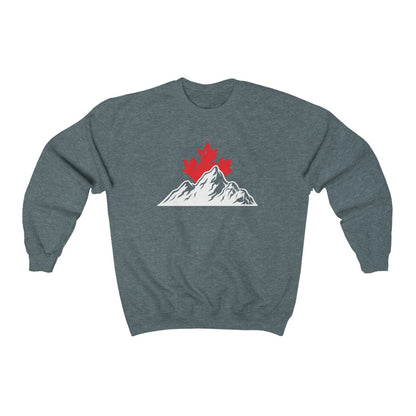 Crewneck - Leaf Behind the Mountains - Oh Canada Shop