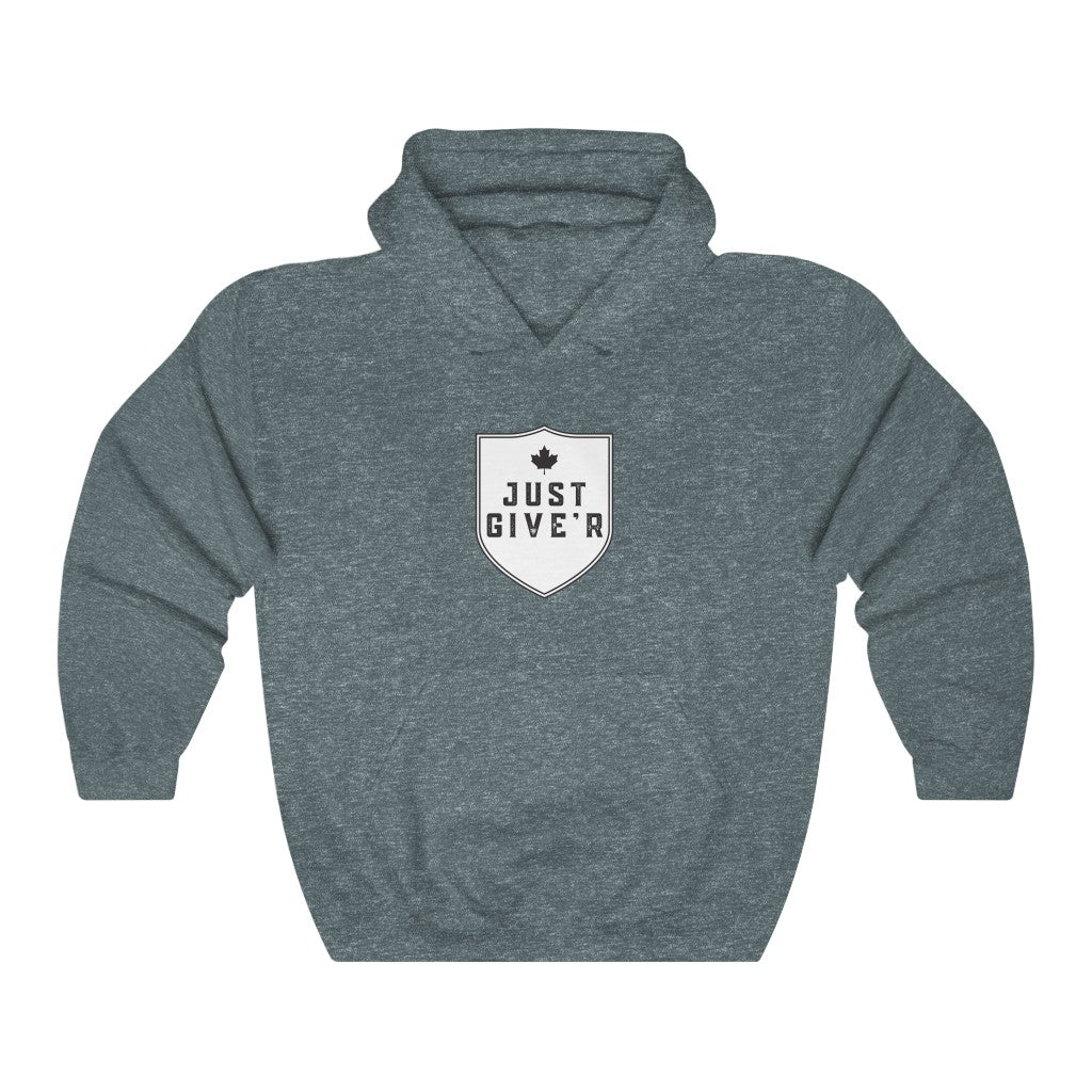 Unisex Hoodie - Just Give'r! - Oh Canada Shop