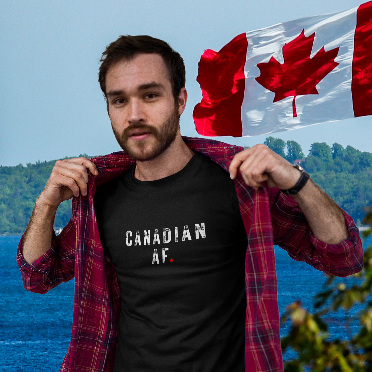 Unisex T - Canadian AF - Oh Canada Shop