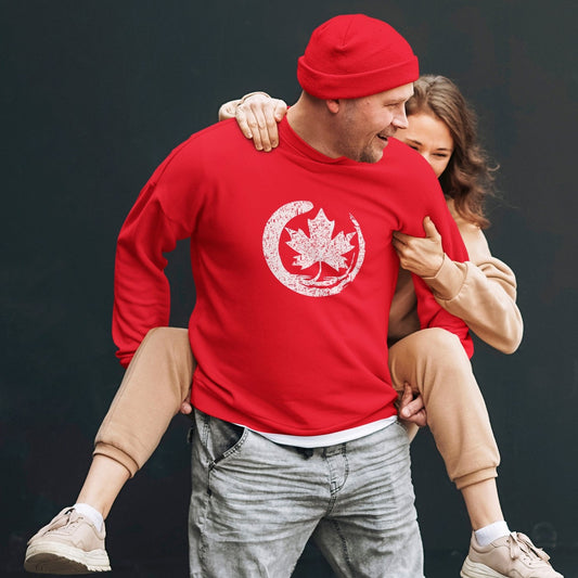 Unisex Crewneck - Painted Leaf - Oh Canada Shop