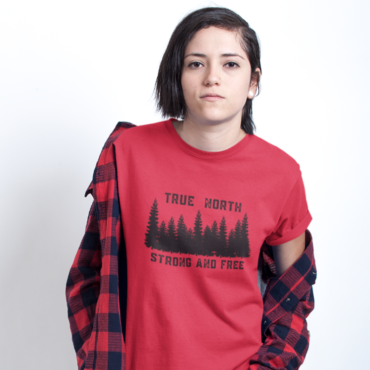 Unisex T - True North Strong  & Free - Oh Canada Shop