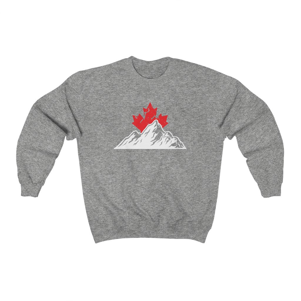 Crewneck - Leaf Behind the Mountains - Oh Canada Shop